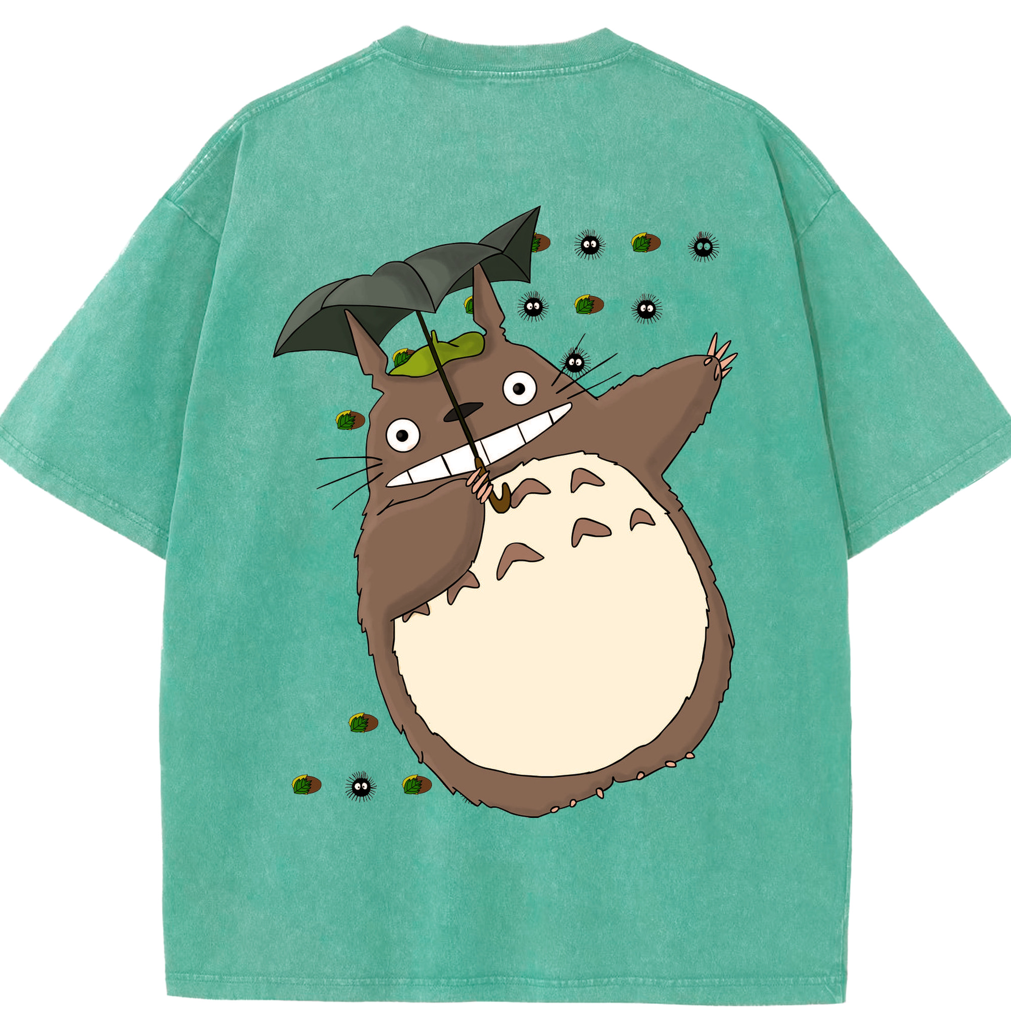 （画像用） となりのトトロ 草壁メイ 草壁サツキ My Neighbor Totoro Satsuki Kusakabe Mei Kusakabe 綿100% ヴィンテージ風 半袖Tシャツ（背面プリント）